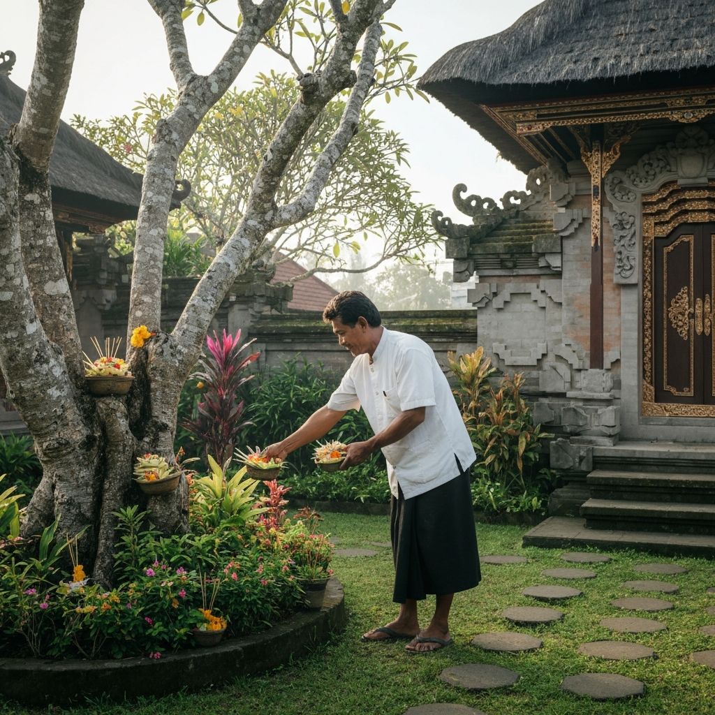 Balinese daily cultural routines